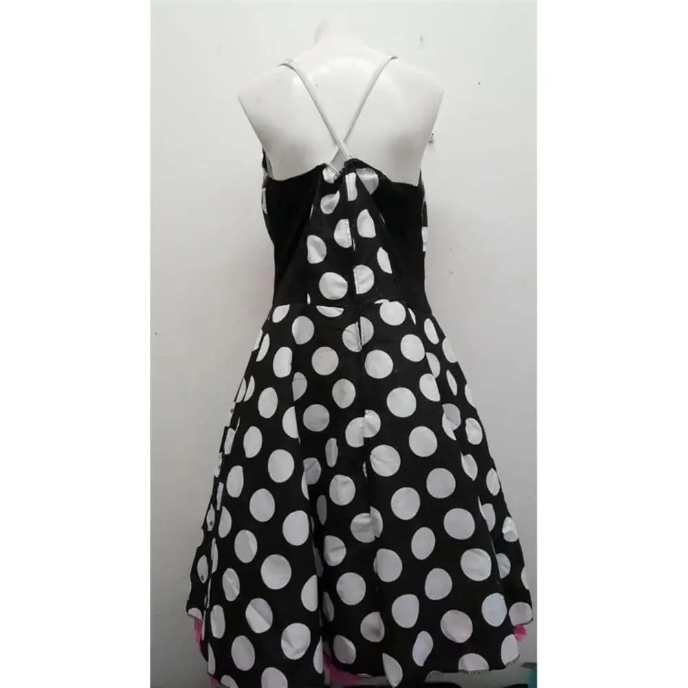Pre-Owned Dance Costume Art Stone E407 Large Child Black Dress Jazz